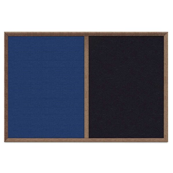 Enclosed Corkboard, 1 Door, 48"x36", 4" Fra